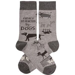 NWT Easily Distracted by DOGS socks
